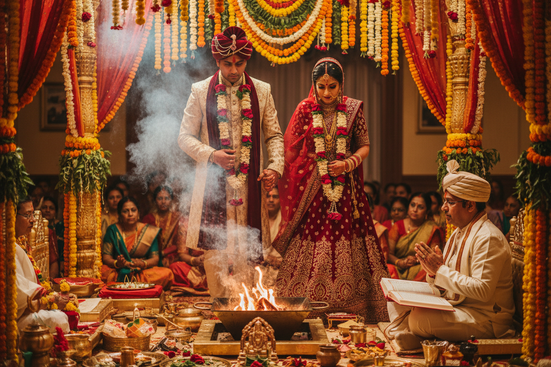 Saptapadi: The 7 Pheras in Hindu Marriage — Meaning & Significance