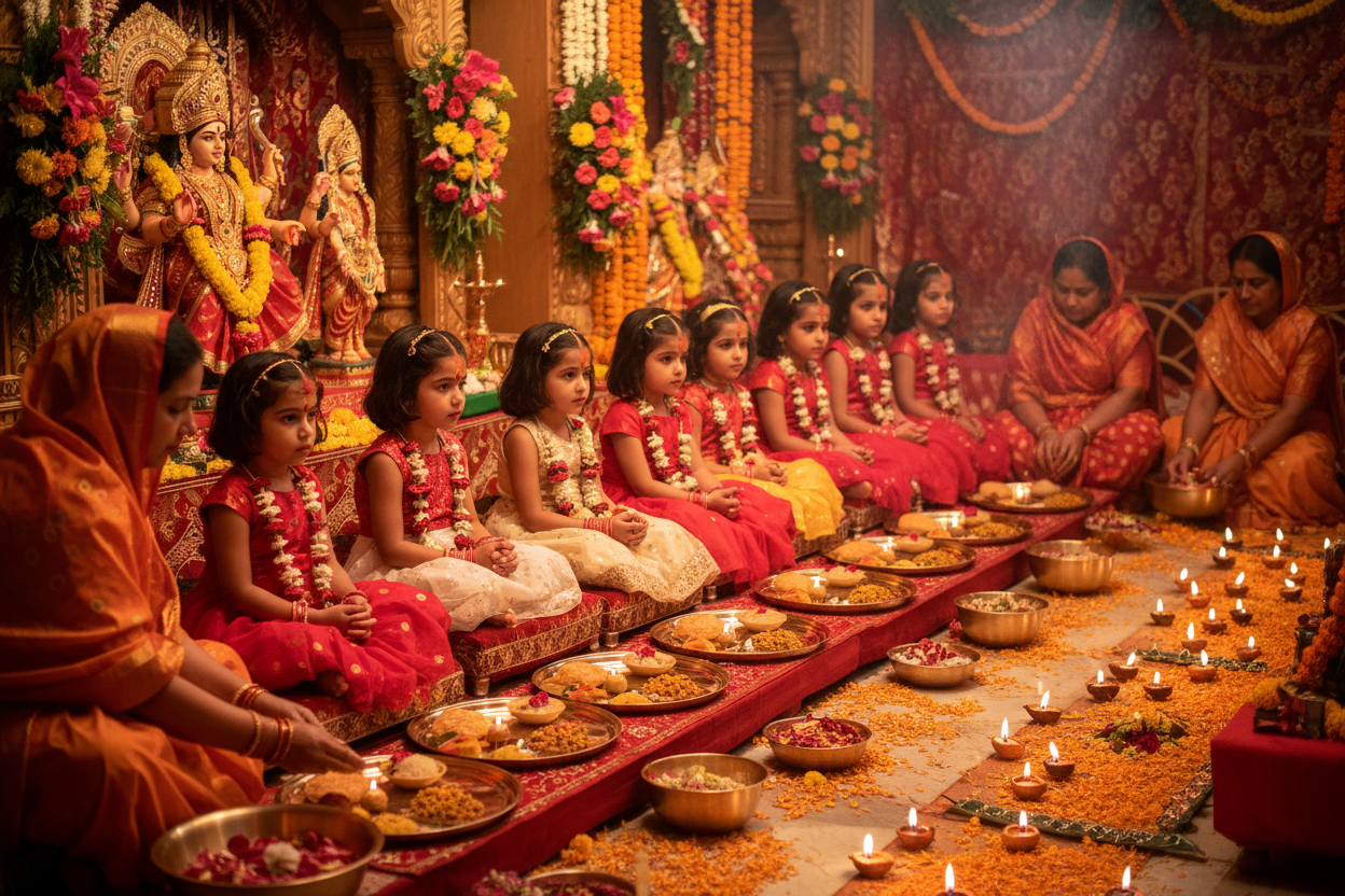 Kanya Pujan on Ashtami: Complete Vidhi, Food, and Significance