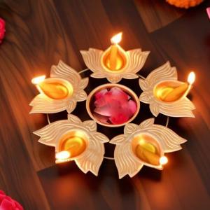 Brass Urli / Lotus Diya