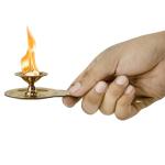 Brass Camphor Aarti Holder (Kapoor Dani)